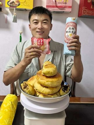 陕北雪花月饼自家做自家卖