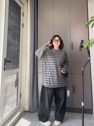 好好看的打底衫!油画色!真的绝美! #藏肉显瘦穿搭 #这么穿显瘦20斤 #今日穿搭 #微胖穿搭分享 #大码女装