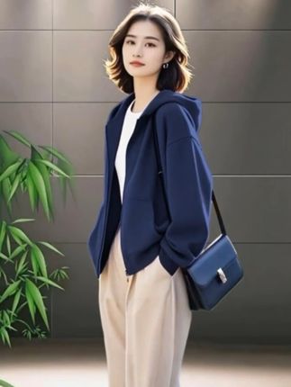 不撞款绿色卫衣外套女款新款秋季今年流行洋气连帽休闲穿搭上衣#卫衣外套#卫衣外套开衫 #连帽卫衣外套女 #连帽卫衣 ##卫衣外套女 @DOU+小助手