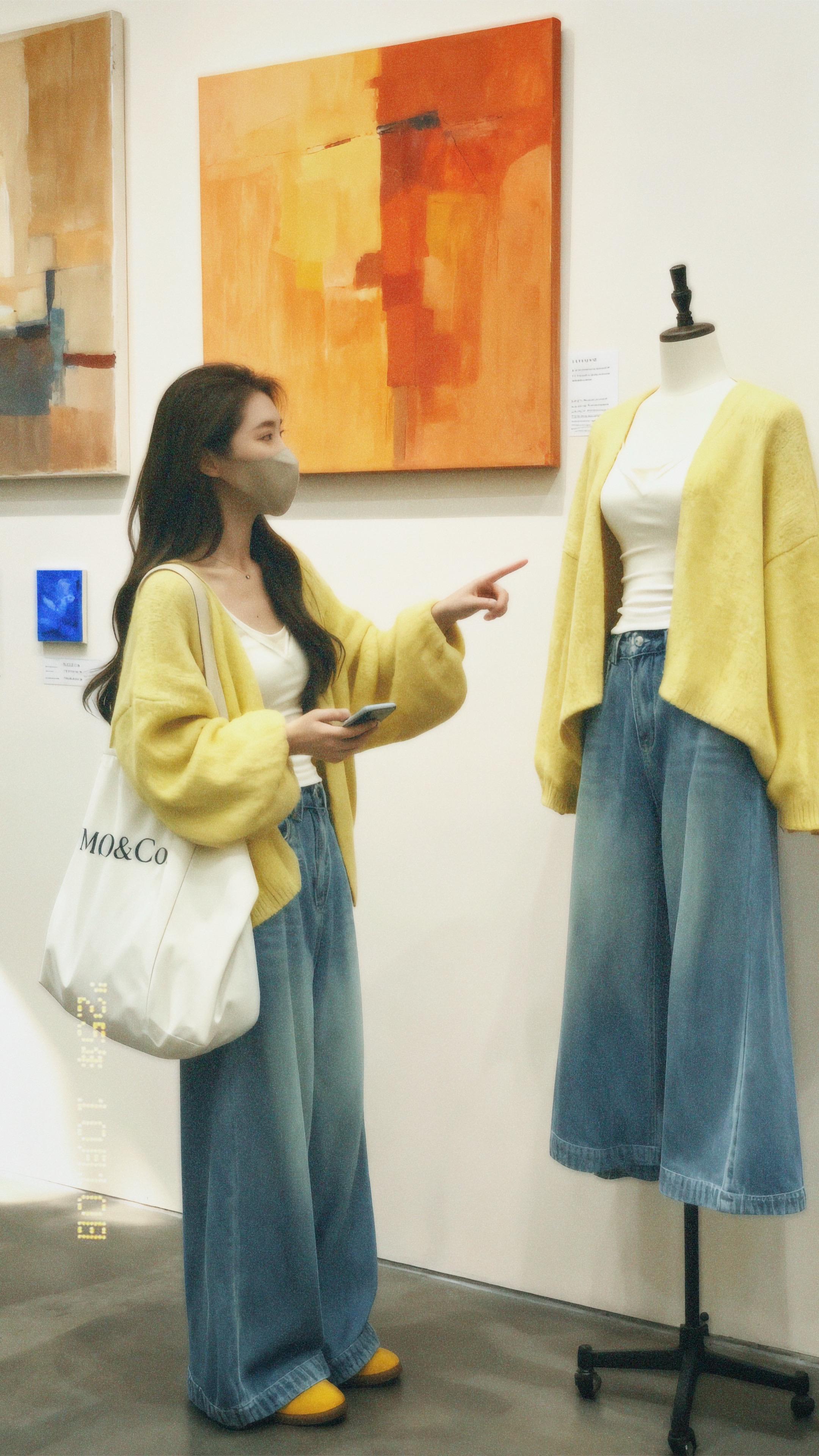 《“社恐”设计师的灵感突袭》周末咖啡馆里,重度社恐的服装设计师林溪正对着笔记本发呆。突然,邻桌猫咪“啪”地跳上她的速写本,爪子在画纸上留下梅花印。她刚想“求救”,猫咪却亲昵地蹭了蹭她的手。这一刻,灵感如咖啡泡沫般涌来——她飞速画下猫咪慵懒的姿态,又掏出随身的毛衣外套裹紧自己,对着落地镜嘀咕:“这灯笼袖,不就像猫咪伸懒腰的弧度嘛!”一旁看书的店员忍俊不禁:“小姐,您的‘灵感缪斯’该喂猫条了哦。” #早秋穿搭公式来了#早秋不费力显贵穿搭#早秋姐感穿搭气质顶满#穿搭#jennie辣妹穿搭攻略