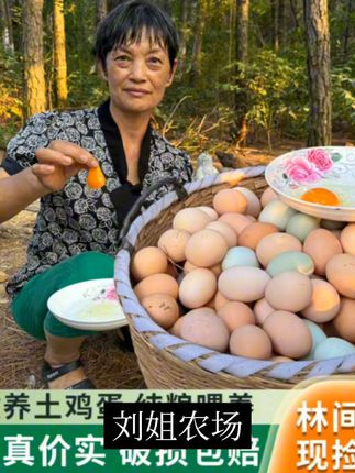 刘姐农场土鸡蛋正宗山林散养土鸡蛋新鲜土鸡乌鸡蛋生鲜,#农产品 #散养土鸡蛋 #土鸡蛋 #鸡蛋 #乡村美食