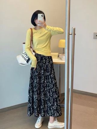 #碎花裙#碎花半身裙#度假风碎花裙#遮肉显瘦半身裙