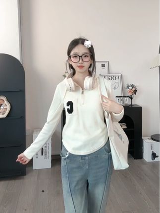 大宝的秋天小针织有这件就够啦 #大童童装 #女儿穿搭 #宝贝穿搭