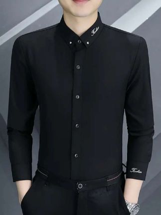 男士衬衫 #衬衫#多色可选#男士刺绣衬衫#商务休闲#品质男装