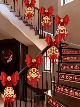男朋友布置的楼梯太好看了#备婚 #婚期倒计时 #吾家有囍 #婚房布置 #婚房