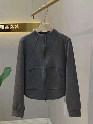 1549秋季立领时尚修身显瘦立体裁剪百搭休闲长袖开衫卫衣 #休闲穿搭 #高级感穿搭 #强烈推荐 #休闲舒适 #每日穿搭 @DOU+小助手