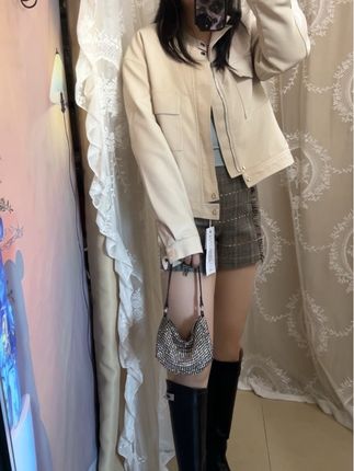 #皮衣外套 #小个子穿搭 #显瘦穿搭 #气质穿搭 #说好的随便穿穿去看秀