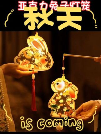 快中秋了,给娃安排个兔子灯笼,古风满满,提着它呀,就像提着一个月亮。#每日分享 #中秋节 #灯笼 #上热门 #万万没想到