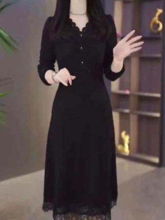 #时尚 #黑色高级感穿搭 #好看的连衣裙 #秋季新款 #好看