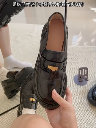 #黑色厚底乐福鞋 #女鞋推荐 #脚宽脚胖都可以 #好鞋推荐