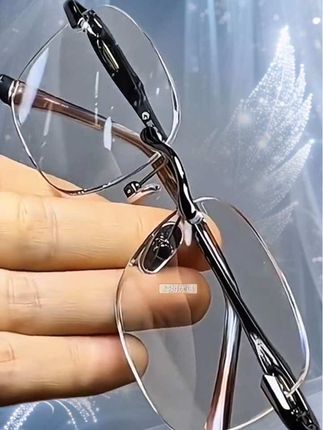 白水晶石老花眼镜商务款无框网红时尚清凉养眼护目眼镜#高清老花镜 #高颜值眼镜 #防蓝光眼镜