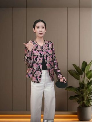 宋锦上久楷杂宝菊外套 #夏之星穿搭梦回千禧年