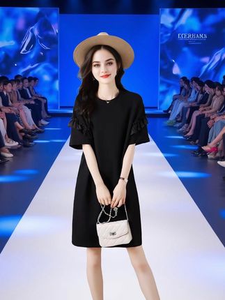 #赫本风小黑裙 #穿搭 #优雅气质 #时尚 #气质女神
