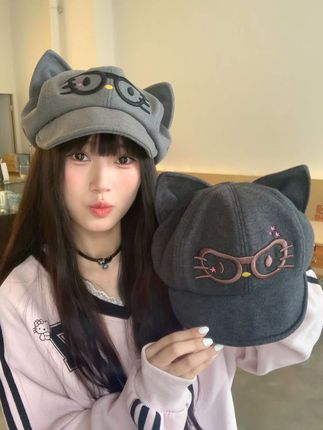快来买美女秋天的第一顶帽子吧 #帽子控 #甜美帽子 #可爱帽子秋冬 #秋天的第一顶帽子