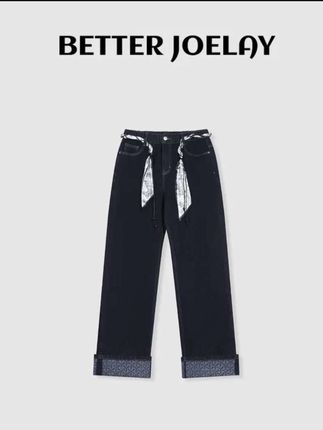 BETTERJOELAY -【曲终人散】时尚高级感休闲风直筒牛仔裤JG9629#气质高级感穿搭 #必备牛仔裤 #秋冬必备单品 #简约搭配穿搭 #让人眼前一亮的穿搭