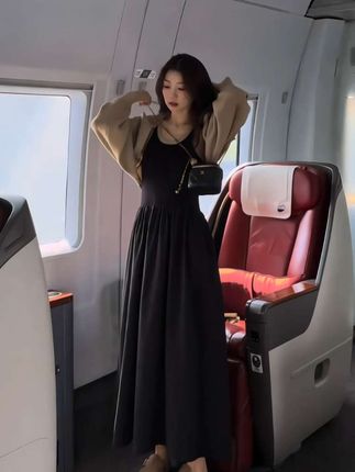 #连衣裙 #ootd穿搭 #开衫穿搭 #通勤搭配 #显瘦穿搭