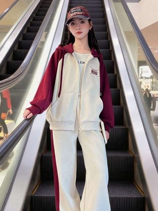 #女大童套装#中学生套装#学生春秋装套装 2025新款儿童春秋女孩12中学生女童15岁外套两件套