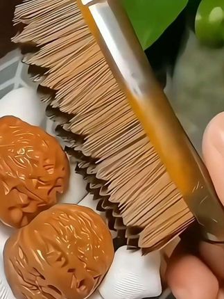 「便携式小Mini长度迷你棋格万毛刷」上色抛光提亮挂瓷文玩工具#文玩手串 #盘玩 #结实耐用