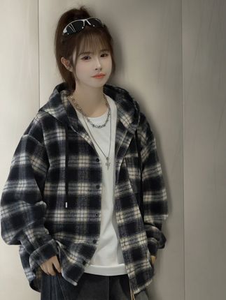 入秋松弛感格子衬衫#格子控 #ootd穿搭 #男生穿搭 #中性风穿搭
