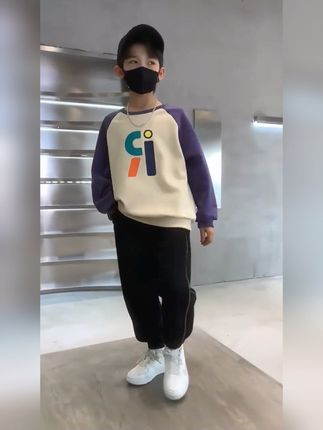 #男童反光条卫裤#面料柔软舒适 #洋气百搭