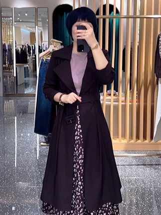 #温柔风穿搭 #大码穿搭 #新品穿搭 #风衣外套#声雨竹