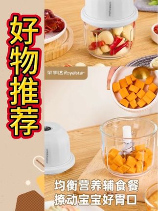 【六叶刀】荣事达绞肉机多功能捣蒜器打蒜器家用搅碎机辅食蒜泥神器#厨房好物推荐 #绞肉机 #打蒜器 #多功能绞肉机 #辅食机