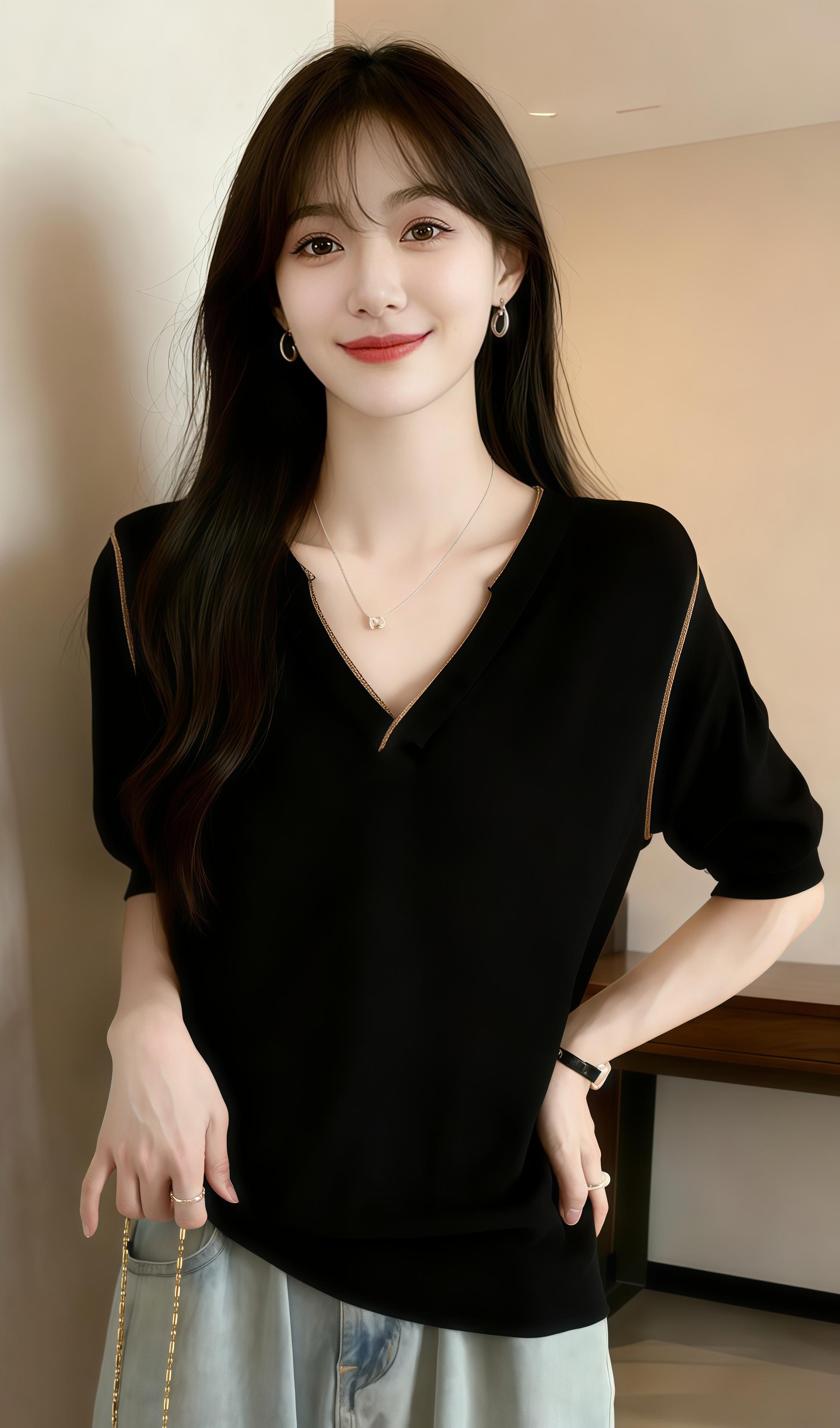 #用QQ爱打开古早穿搭#早秋穿搭三分钟出门不是梦#谁穿谁漂亮#预制国庆出游穿搭#时尚洋气百搭小衫