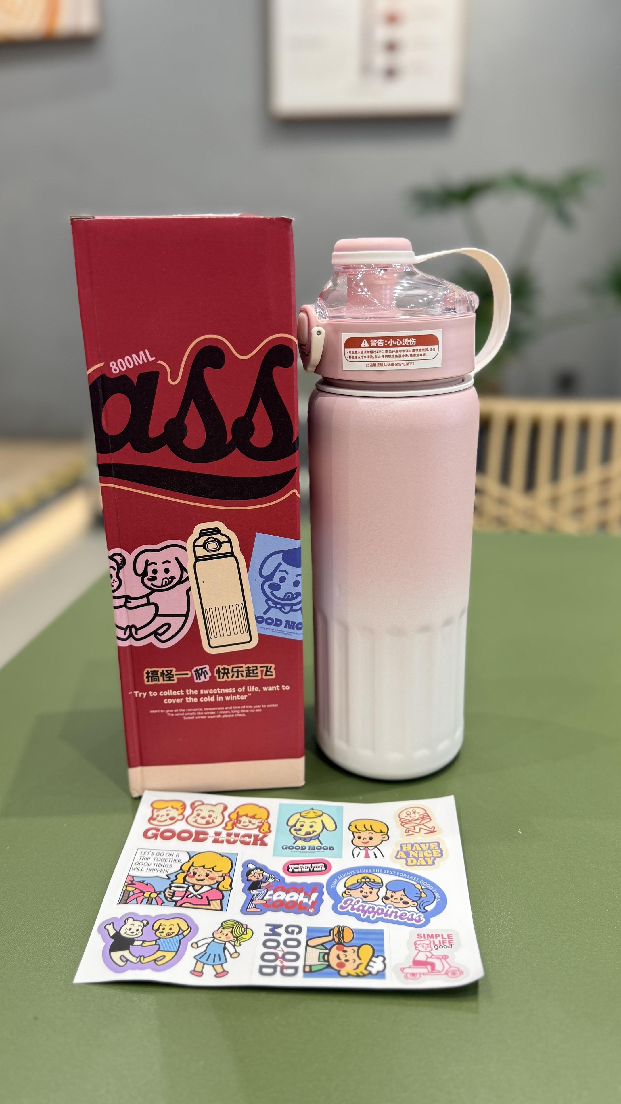 小茶日记还得是你!800毫升大容量保温杯才这价也太值了吧#吸管杯#学生党必备#儿童水杯#保温杯 #杯子控