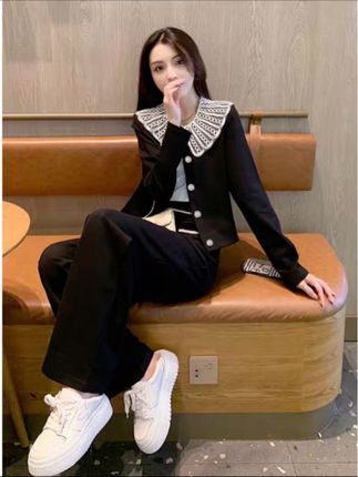 【米兰】套装减龄显瘦时尚高级感网红炸街阔腿裤两件套TX0065#今日穿搭 #高级感穿搭 #气质穿搭 #穿搭 #面料柔软舒适