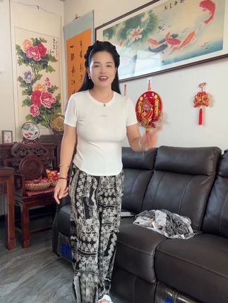 好穿不贵的冰丝凉凉裤上身非常舒服又亮快#源头实力厂家 #裤子