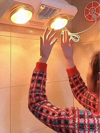 挂墙挂壁两灯暖风暖一体机浴室吹风取暖灯#智能家居智能生活 #好物推荐🔥