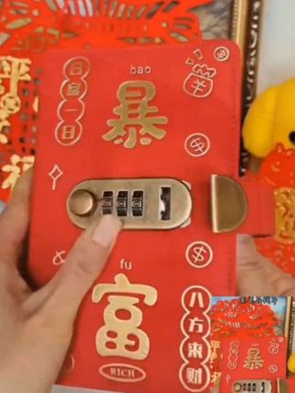 2025新款密码锁现金存钱夹钱册,卡存放现金,大容量,理财收纳,越存越多,越存越开心#现金存钱册#存钱  #好物分享 #强烈推荐
