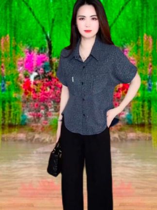 印衬衫#优雅气质 #时尚穿搭#谁穿谁好看