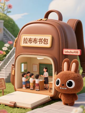 家人们!谁懂啊!labubu同款拉布布书包也太会了吧😭  圆滚滚的小脑袋+无辜小眼神,背上直接变身最靓的崽!👶护脊减负设计超贴心,娃背再久也不喊累~容量大到能塞下课本、水壶、小零食,轻便得像没背东西一样! 学生党闭眼冲!可爱到妈妈都想抢着背~🎒 #儿童书包 #labubu #拉布布 #护脊书包 #学生党必备