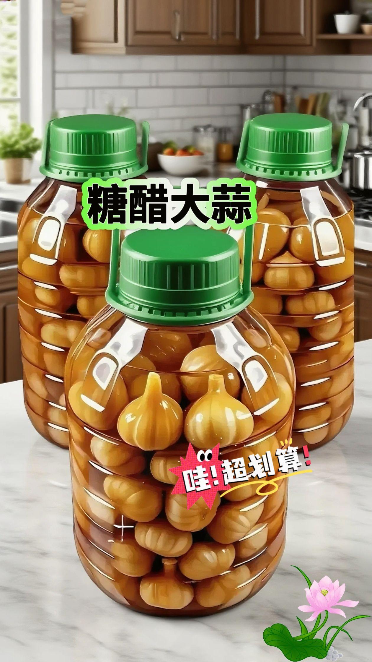 救命😱!这糖醋蒜也太绝了!!脆爽酸甜,超开胃❗配粥、拌面条、就米饭、夹馒头,怎么搭都香到舔盘呀🤤🤤❗❗#妈呀太香了 #糖醋大蒜 #糖醋蒜 #非常好吃 #开胃菜