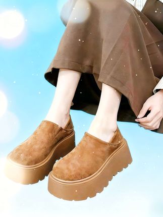 复古厚底一脚蹬勃肯鞋女2025新款春秋季小个子增高两穿百搭乐福鞋#改变自己命运 #事业暴富 #通灵术 #玄学零食 #健康改变命运 @DOU+小助手 @DOU+上热门