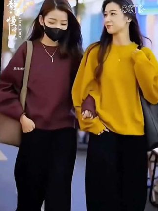 #休闲运动套装 #宽松版型 #说好的随便穿穿去看秀 #说好的随便穿穿呢 #套装