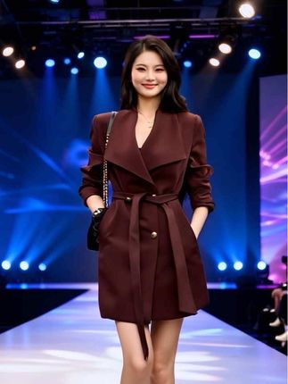 #来抖音商城双11领超级补贴 #微胖女生秋季显瘦风衣测评 #秋季日常实用穿搭思路分享 #都市通勤旅游两相宜look #秋冬都市硬核穿搭