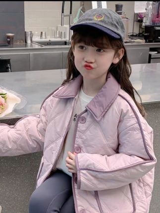 女童秋冬款棉衣2025新款洋气夹棉加绒棉服儿童加厚外套小女孩加厚#面料很舒服 #爆款热卖中 #好物推荐🔥 #时尚潮流 #秋冬新款