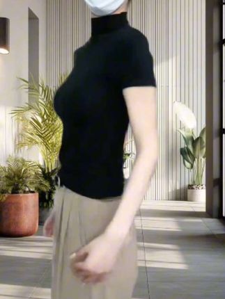 #轻松拿捏慵懒风穿搭 新款安可拉红半高领短袖T恤打底衫女内搭夏春秋 2025新款洋气上衣时尚洋气潮流百搭青春常驻显瘦甜美温柔可爱漂亮