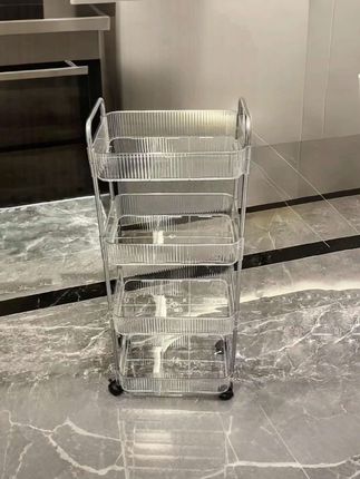 置物架透明可移动零食小推车化妆品落地书架床头卫生间多层收纳架 #好物分享 #种草好物推荐 #强烈推荐 #好物种草 #小推车@巨量引擎小助手 @DOU+小助手
