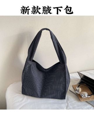 #新款腋下包包 腋下包包女大容量单肩通勤包慵懒风格子帆布小众百搭托特包#托特包购物袋 #百搭包包推荐 #通勤包包分享 #好物推荐🔥