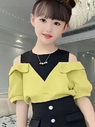 #我要上热门#时尚爆款女童套装#清凉透气舒适#穿出高级感#品质女童装