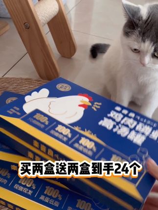 买二送二到手24大罐 足足有4斤多的鸡肉磷虾高汤罐!主食级配方 猫孩子吃的放心!铲屎官们赶紧囤起来吧!#乐喜良鸡肉磷虾高汤罐#萌宠好物 #猫湿粮#养猫人