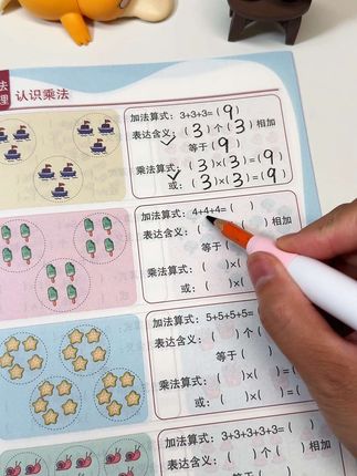 #一升二 暑假学一学乘除法专项,先搞定原理再做题,事半功倍!推荐这本#九九乘除法 专项训练#乘法口诀 #乘法