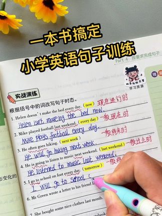 小学英语句法是重点也是难点!准备这本#英语句子训练 从技巧点拨到例题指导,附带视频讲解,孩子轻松掌握小学常见35种句型#小学英语 #英语