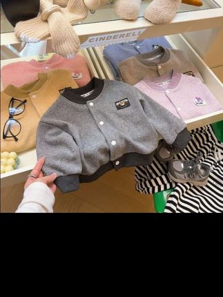 【校服神器】儿童秋冬季新款加绒加厚棒球服外套男女童韩版时尚外套#潮童穿搭 #秋冬新款 #童装 #高品质童装 #萌娃穿搭