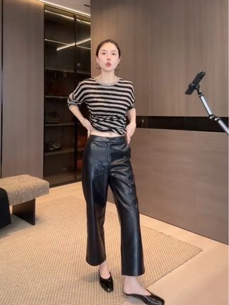 #高级感穿搭 #百搭 #时尚穿搭 #皮裤 #李星儿