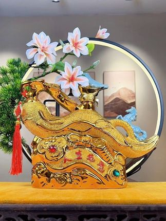 杏花村人生如意收藏酒 景德镇高端陶瓷和杏花村美酒联合打造的经典美酒,1500毫升3斤酒水,53度黄金度数,送人送礼收藏摆柜太合适了!#白酒#杏花村#好喝不贵#清香型白酒