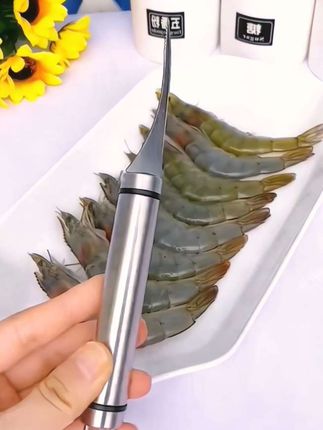 家庭聚餐备它超省心!去虾线神器10秒处理1只,宴客再也不慌手忙脚#去虾线神器 #小工具大用途 #方便又实用 #省时省力效率高 #好物推荐🔥